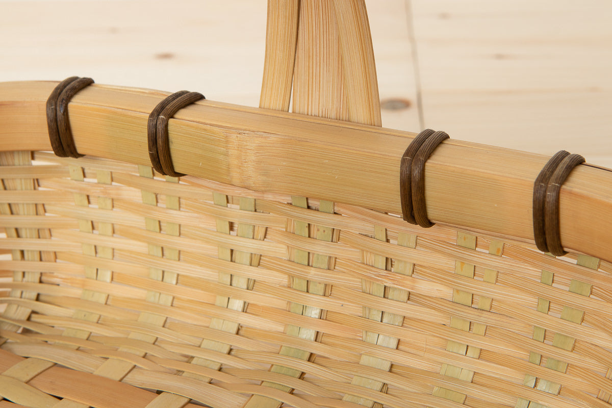 Square table basket with handle S, M, L / Madake bamboo / Ōita-JPN 220620