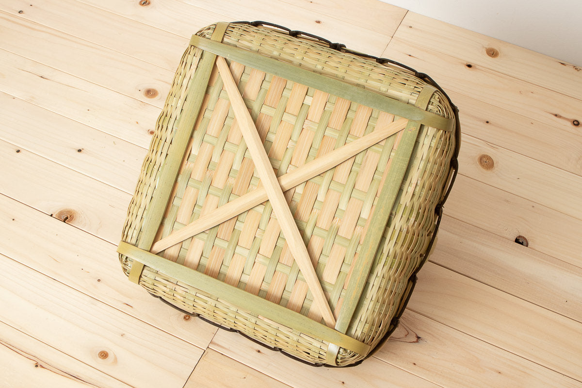 Square table basket with handle S, M, L / Madake bamboo / Ōita-JPN 220620