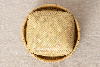 Rice ball basket / Suzu bamboo / Iwate-JPN 450814-1