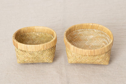 Rice ball basket / Suzu bamboo / Iwate-JPN 450814-1