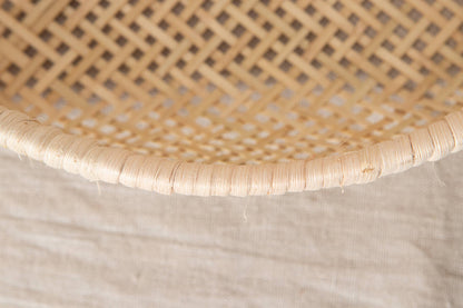 Round basket -open weave- / Suzu bamboo / Iwate-JPN 450808-1