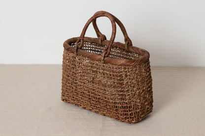 Hand bag "Open weave" S, M / Brown Akebi vine / Nagano-JPN 311218