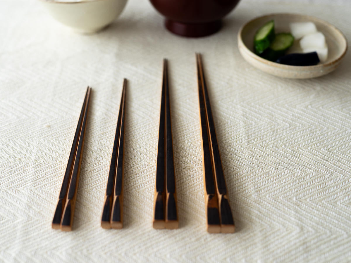 高知県/炭竹　箸　17cm・18.5cm・22cm・23.5cm　4サイズ　321205　
