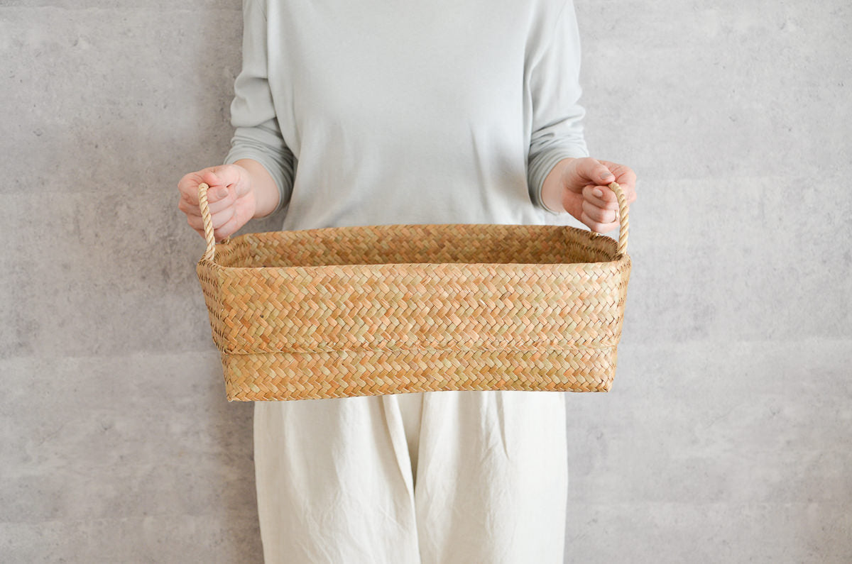 Organizing basket with handle A4, B4 / Kachū / THA 3115122