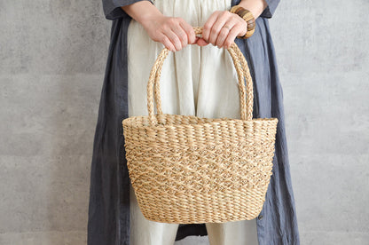 Handbag with braids S, L / Kok / THA 3115424
