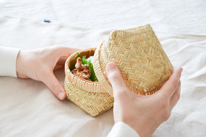 Rice ball basket / Suzu bamboo / Iwate-JPN 450814-1