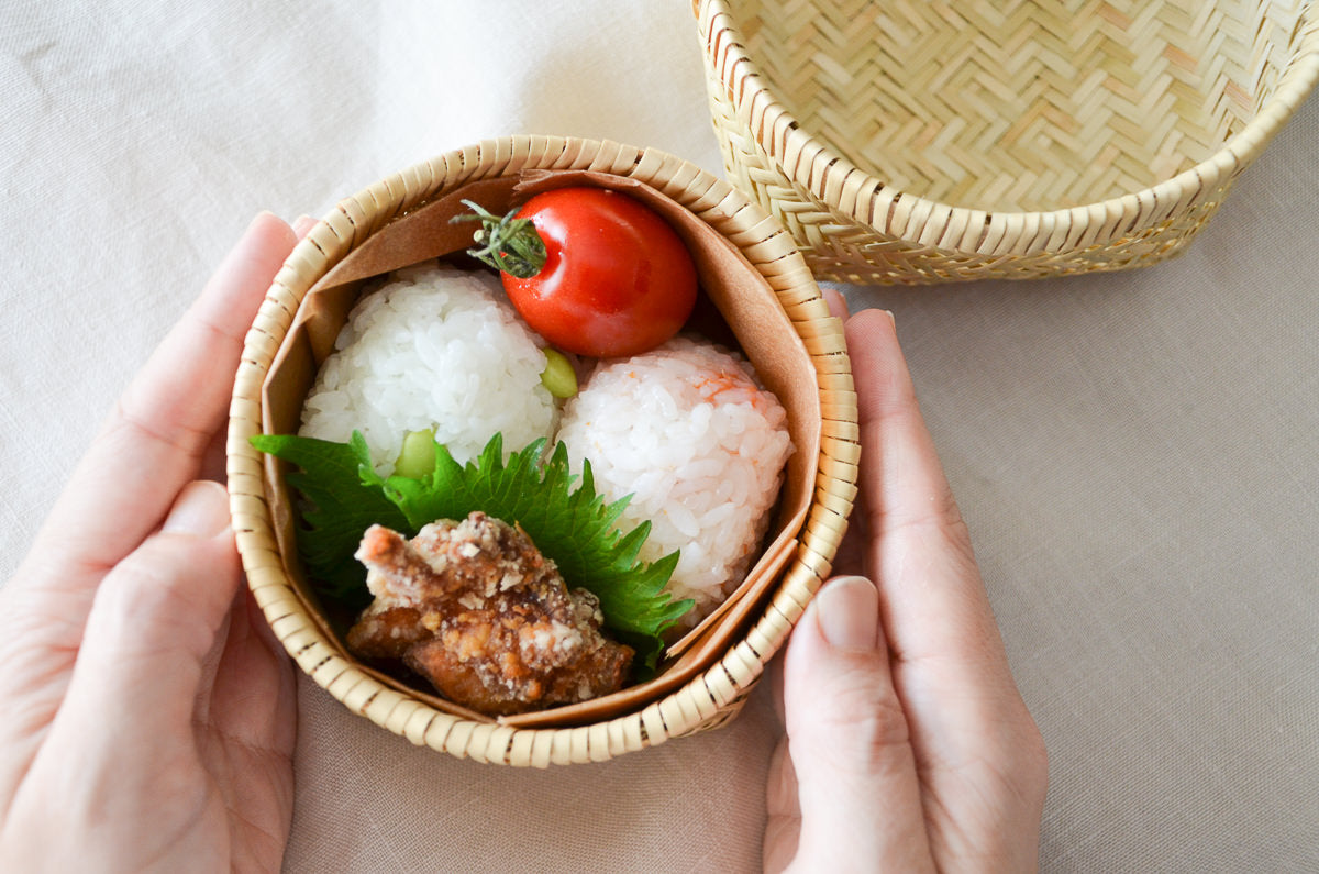 Rice ball basket / Suzu bamboo / Iwate-JPN 450814-1