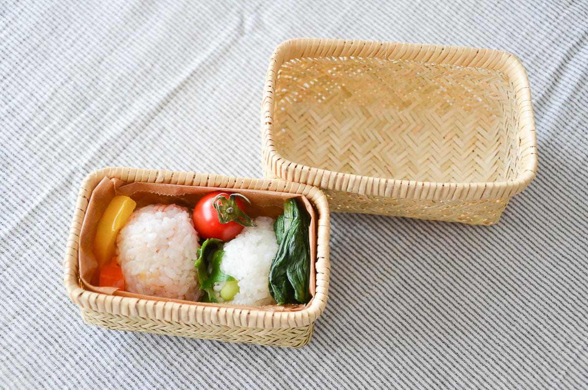 Lunch basket “Rectangle” -B type- / Suzu bamboo / Iwate-JPN 450815