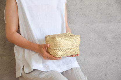 Kottan Basket “Natural” S,M,L / Palm leaf / IND 330901