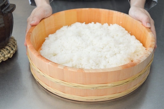 Sushi tub(Bamboo hoop) 39cm, 42cm, 45cm larger 3sizes / Sawara cypress / Nagano-JPN 811105