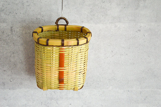 Wall Basket Fitted Rim / Madake Bamboo / Oita-JPN 220635-1
