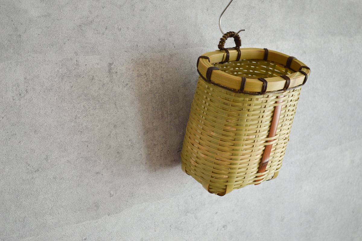 Wall Basket Fitted Rim / Madake Bamboo / Oita-JPN 220635-1