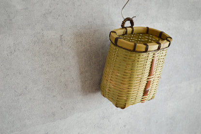 Wall Basket Fitted Rim / Madake Bamboo / Oita-JPN 220635-1