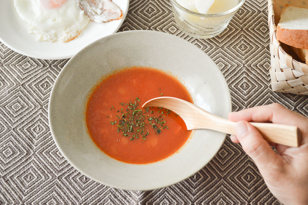 Soup Spoon [ Natural, Red ] / Japanese cherry birch / Ōita-JPN 211148