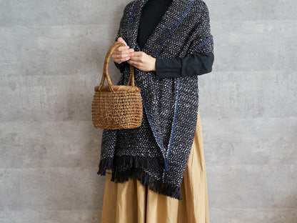 長野県/あけび　すかし編み　手付き丸かご　小・中・大　3サイズ　311240