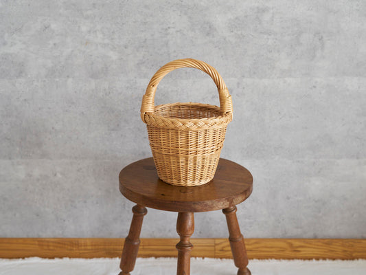 リトアニア/やなぎ　シギタスさん　手つきトールバスケット　ミニ　140522-9