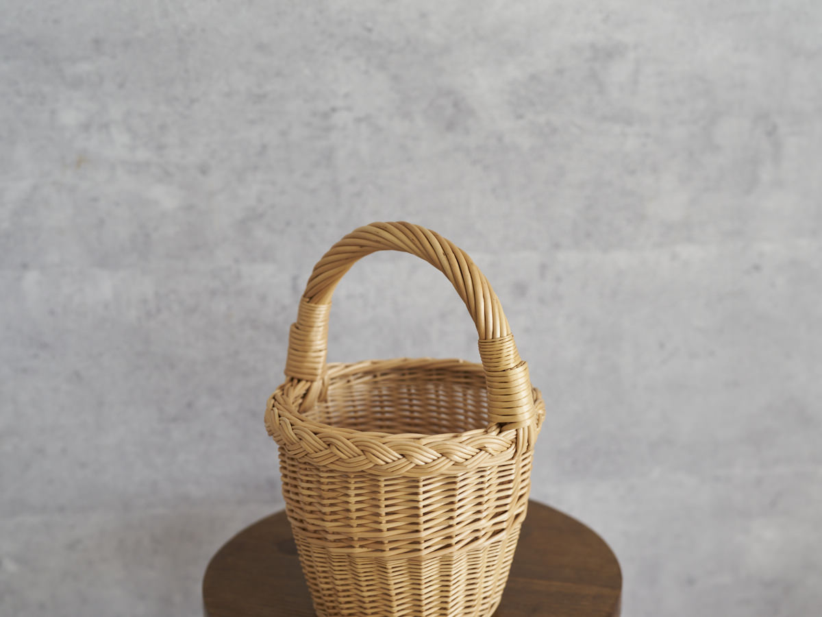 リトアニア/やなぎ　シギタスさん　手つきトールバスケット　ミニ　140522-9