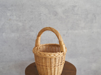 リトアニア/やなぎ　シギタスさん　手つきトールバスケット　ミニ　140522-9