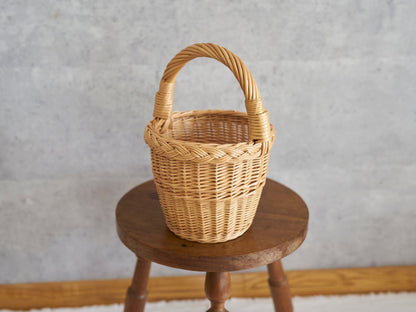 リトアニア/やなぎ　シギタスさん　手つきトールバスケット　ミニ　140522-9