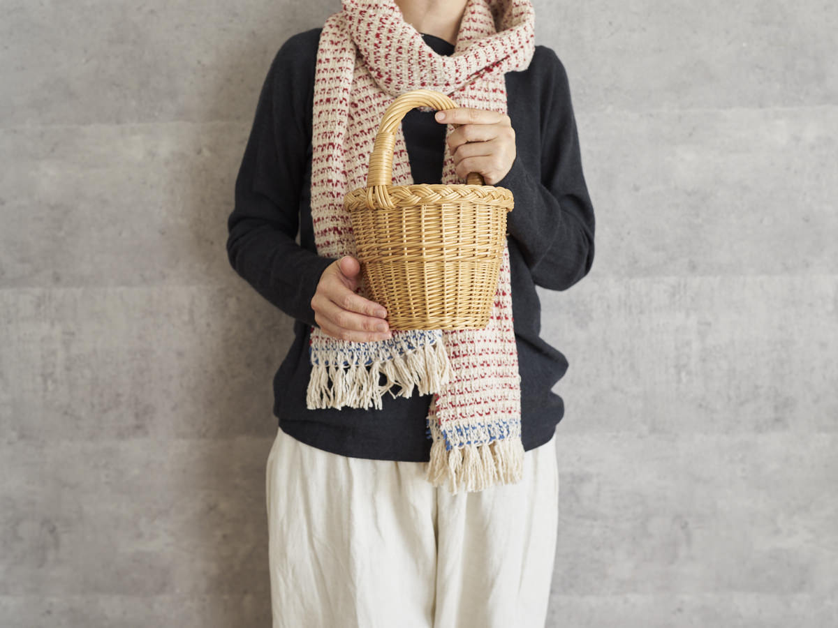 リトアニア/やなぎ　シギタスさん　手つきトールバスケット　ミニ　140522-9