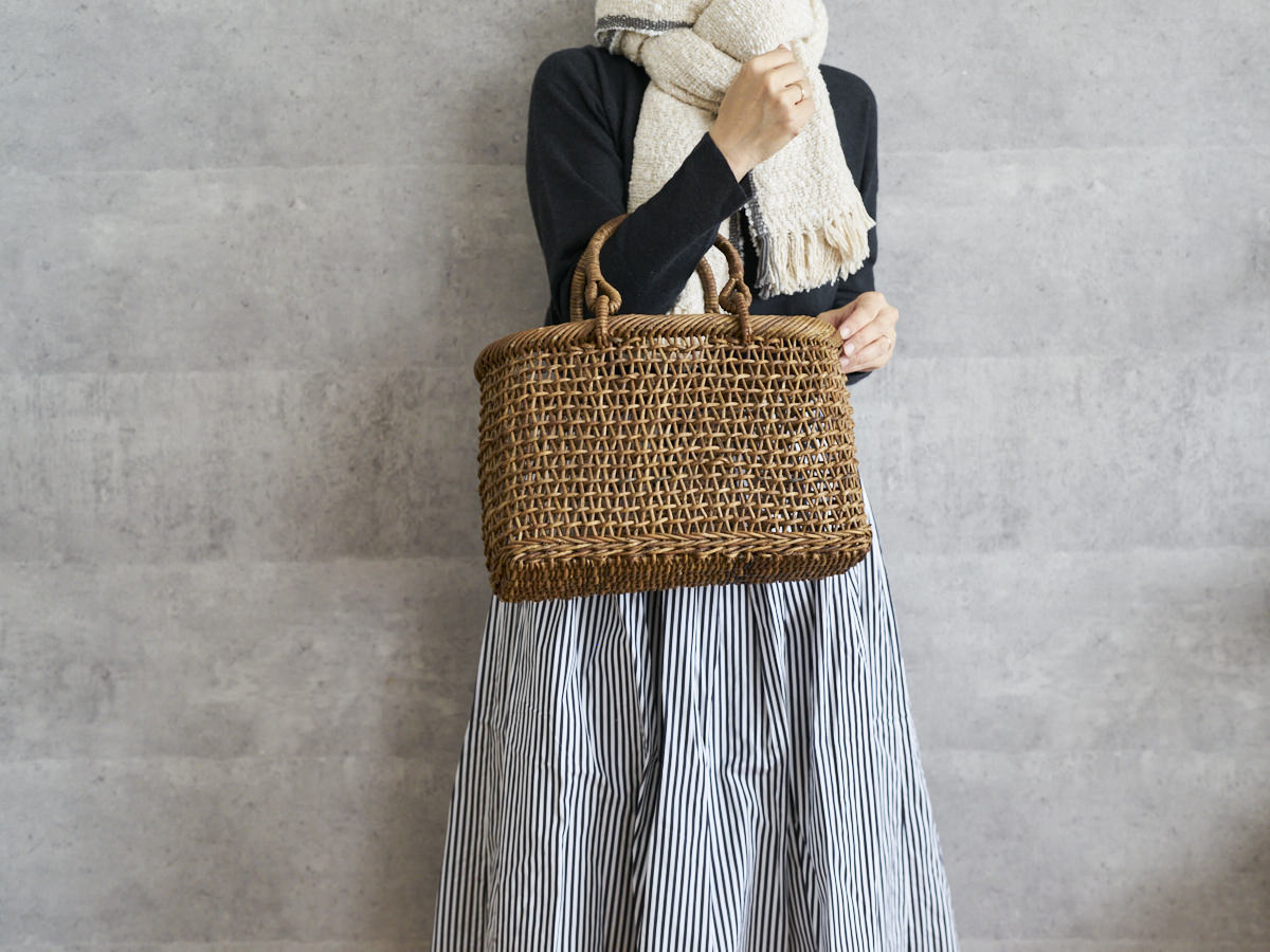 長野県/あけび　すかし編み　小判手提げ　小・中　2サイズ　311218