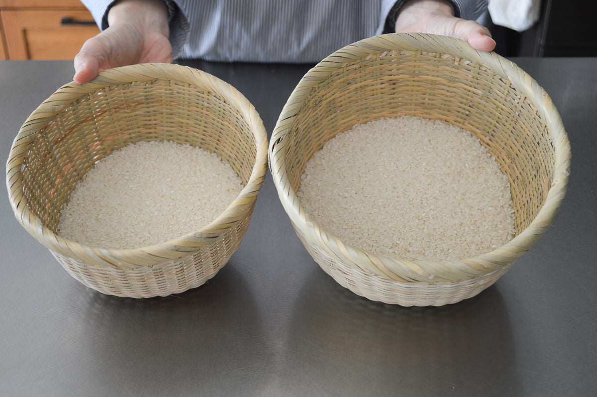 愛媛県/女竹　米とぎざる　小・中（九縦・十縦）　2サイズ　110501