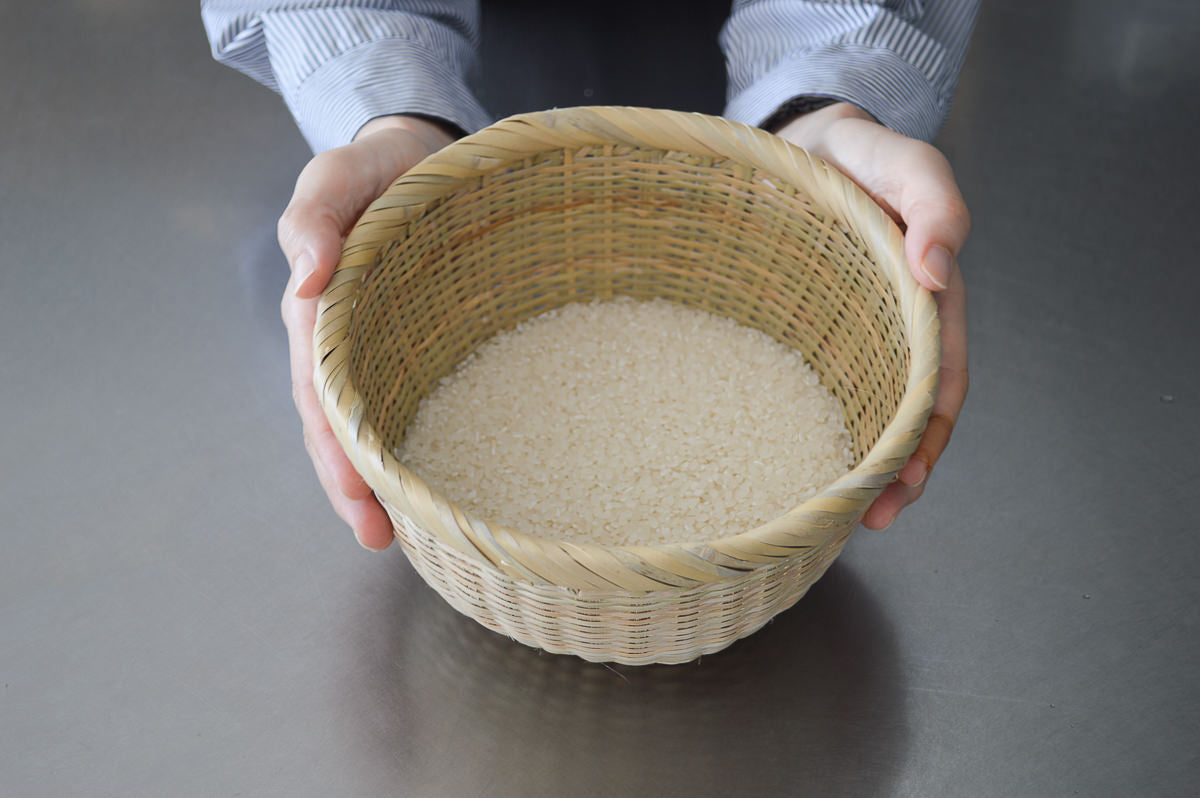 愛媛県/女竹　米とぎざる　小・中（九縦・十縦）　2サイズ　110501