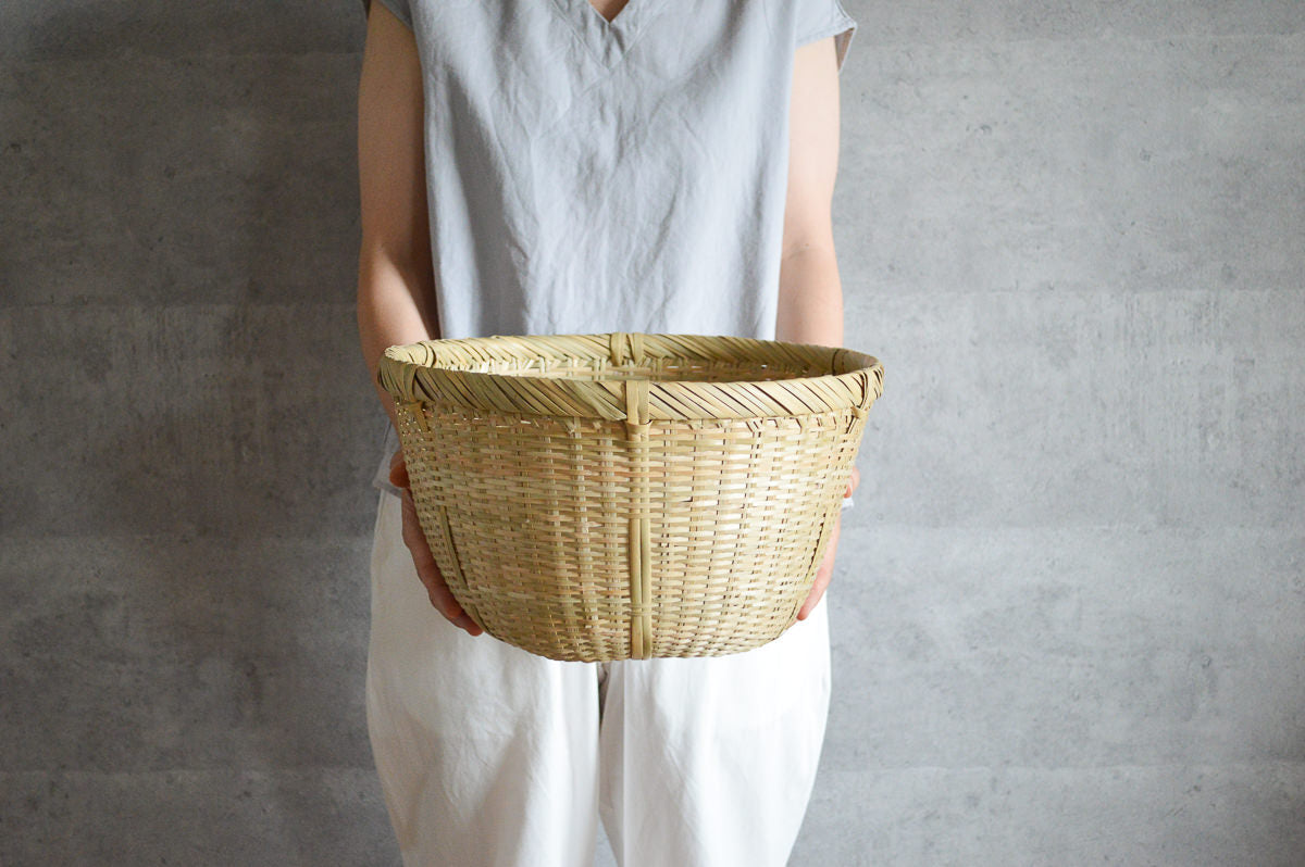 愛媛県/女竹　米とぎざる　大・特大（十二本・十三本）　2サイズ　110508