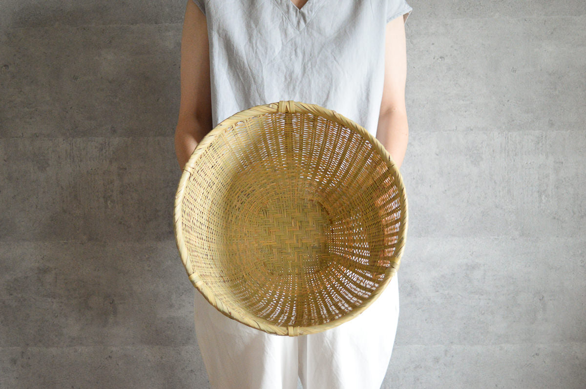 愛媛県/女竹　米とぎざる　大・特大（十二本・十三本）　2サイズ　110508