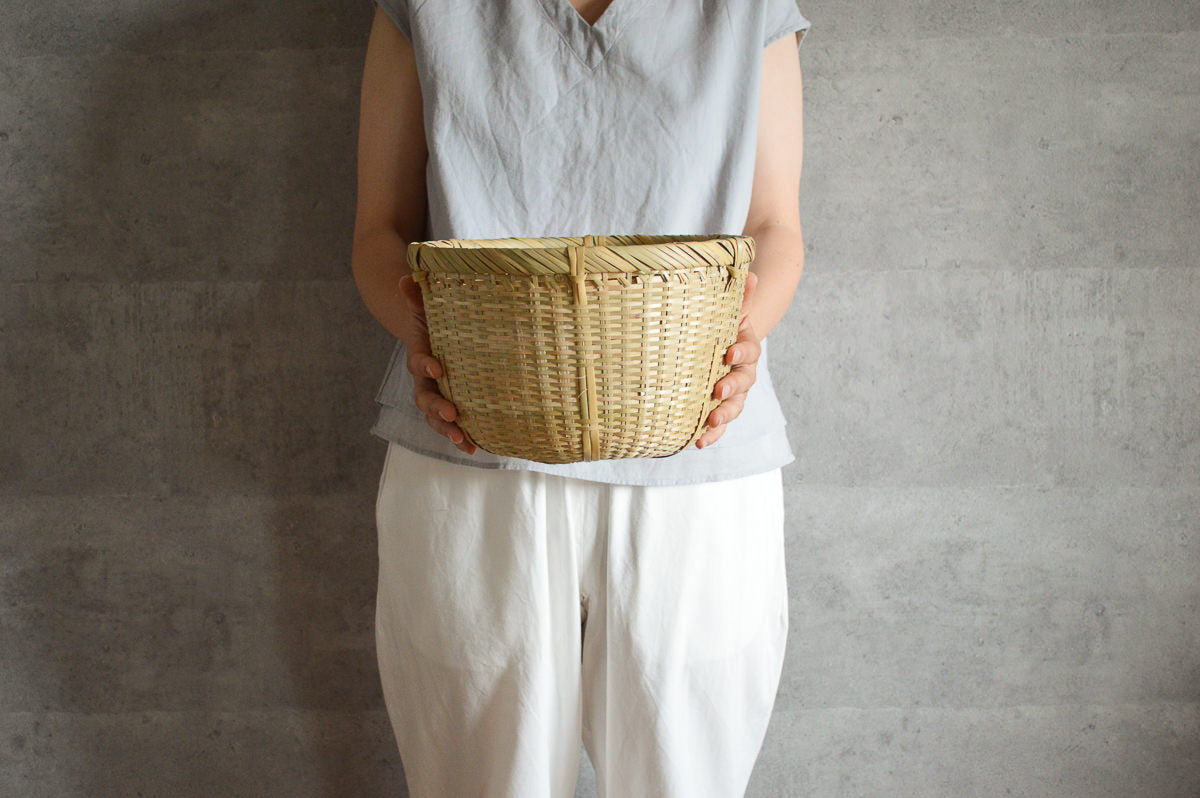 愛媛県/女竹　米とぎざる　大・特大（十二本・十三本）　2サイズ　110508