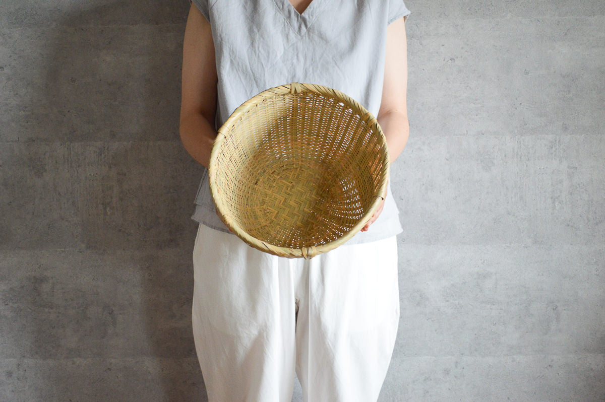 愛媛県/女竹　米とぎざる　大・特大（十二本・十三本）　2サイズ　110508