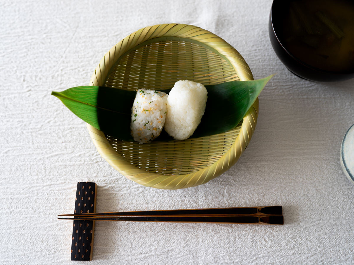 Bamboo Rice Colander Handwoven Bamboo Colander Tray for Rice and Noodles – 市川籠店 | 1basketry