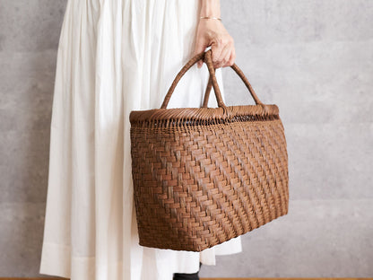 Basket Bag “Plump” Large / Grapevine / Yamagata-JPN 121901-4