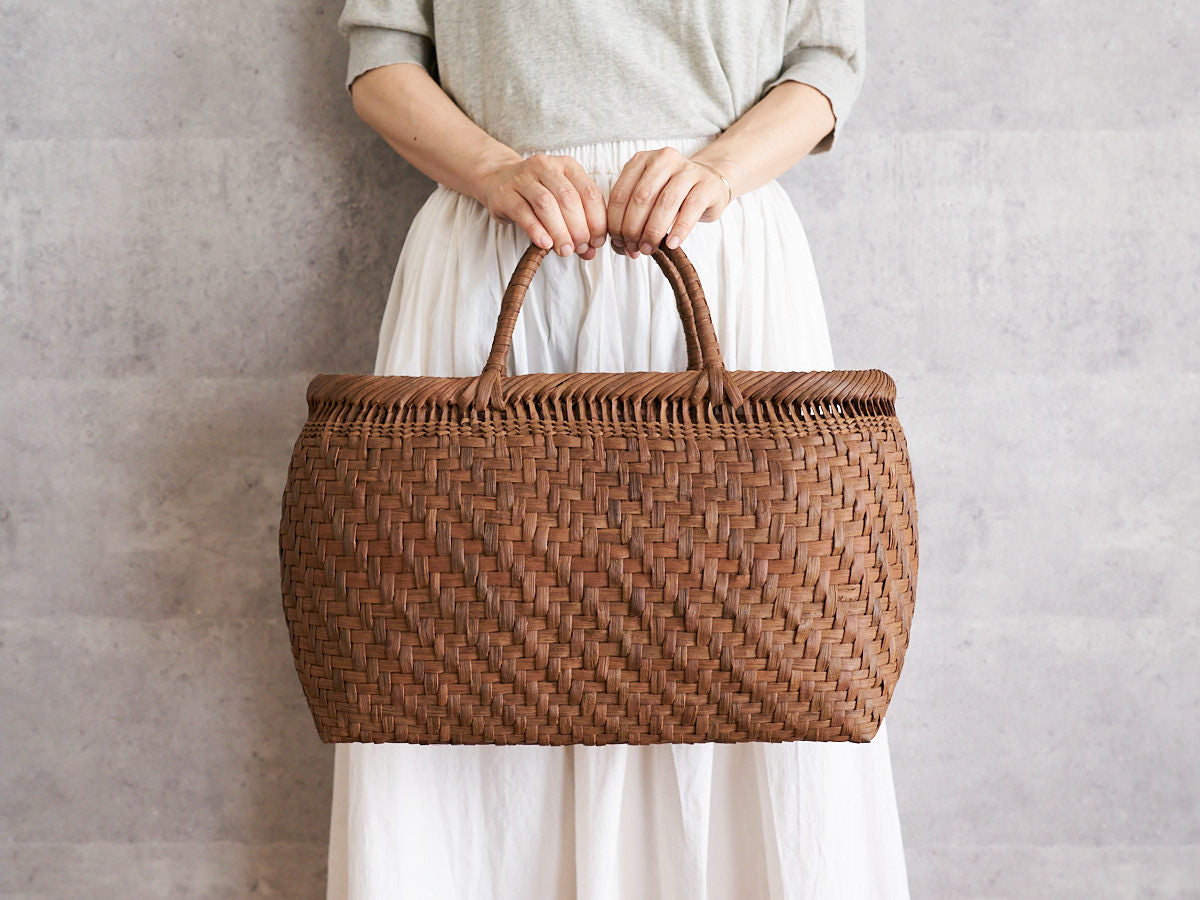Basket Bag “Plump” Large / Grapevine / Yamagata-JPN 121901-4