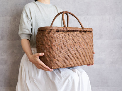 Basket Bag “Plump” Large / Grapevine / Yamagata-JPN 121901-4
