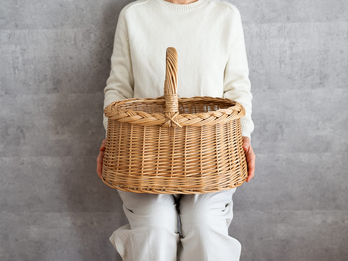 リトアニア/やなぎ ピクニックバスケット　M　140517-1