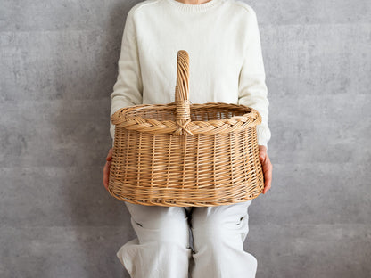 リトアニア/やなぎ ピクニックバスケット　M　140517-1