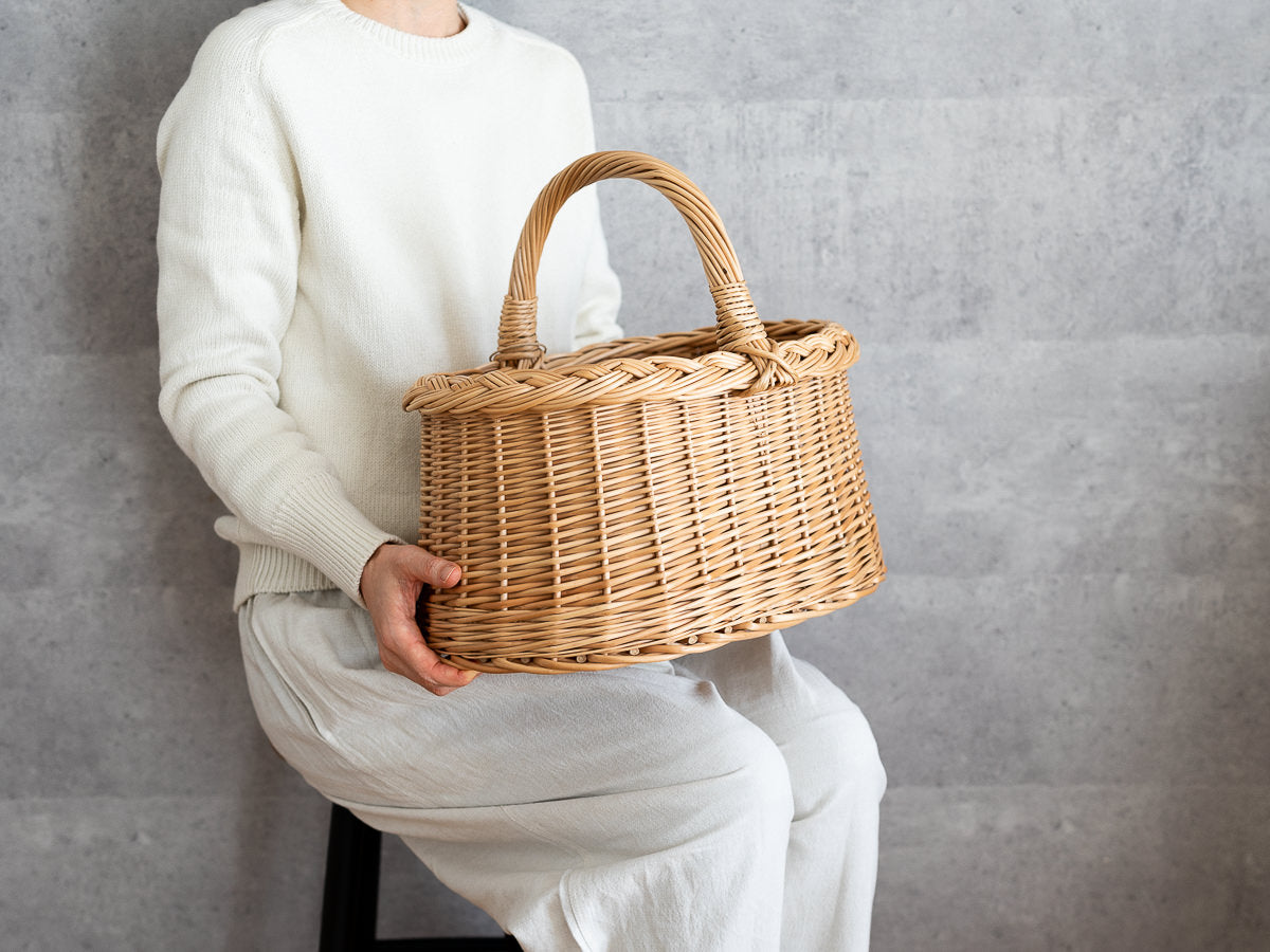 リトアニア/やなぎ ピクニックバスケット　M　140517-1