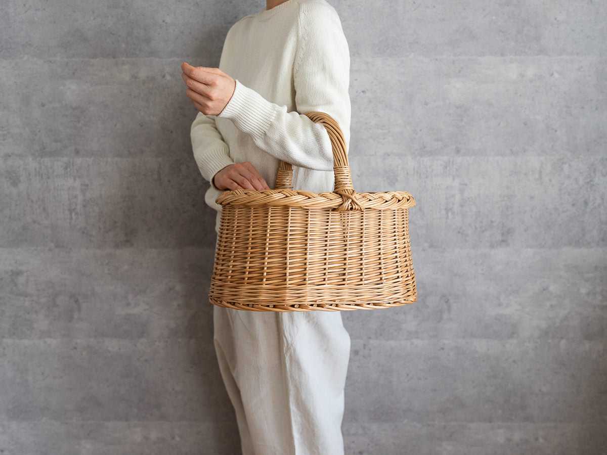 リトアニア/やなぎ ピクニックバスケット　M　140517-1