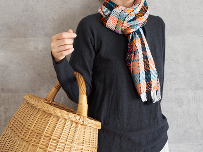 リトアニア/やなぎ　シギタスさん　手つきオーバルバスケット　ふっくら　140522-1