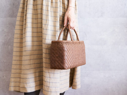 Basket Bag “Shallow” / Grapevine / Yamagata-JPN 150977-1