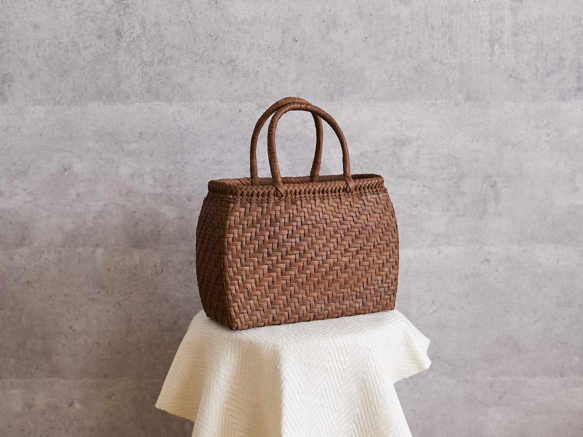 山形県/やまぶどう　手提げ　細あじろ編み　丸　小　150980-1