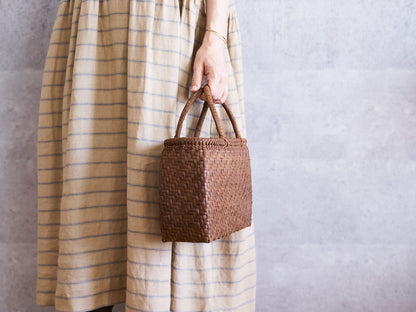 Basket Bag “Round” Small / Grapevine / Yamagata-JPN 150980-1