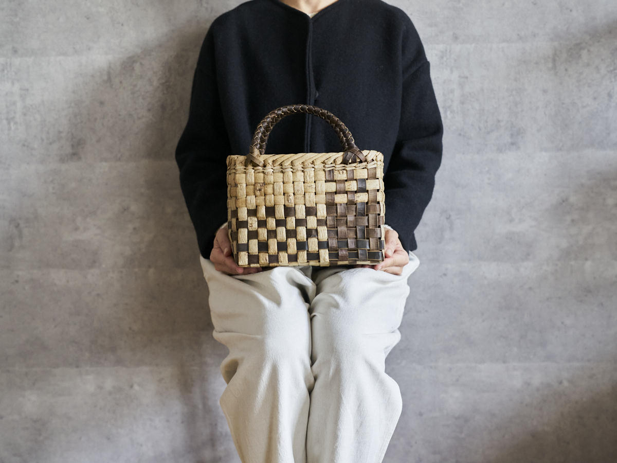 岩手県/くるみ　手提　表皮市松　パズル　1510740