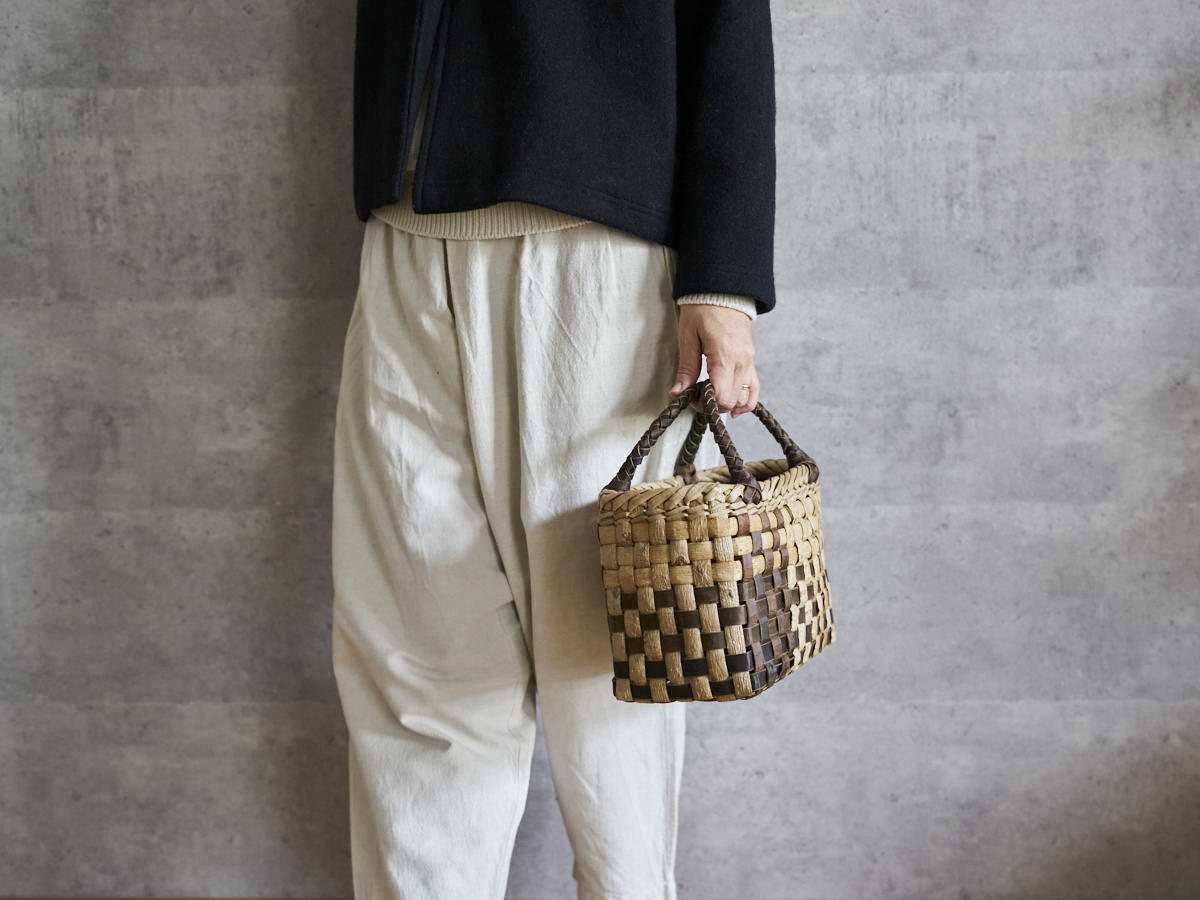 岩手県/くるみ　手提　表皮市松　パズル　1510740