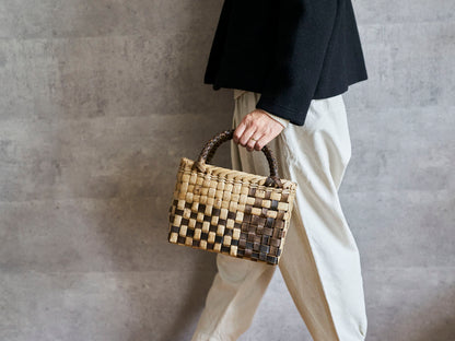 岩手県/くるみ　手提　表皮市松　パズル　1510740