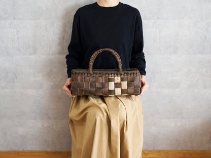 岩手県/くるみ　手提　裏皮市松　浅　表皮ライン　1510744