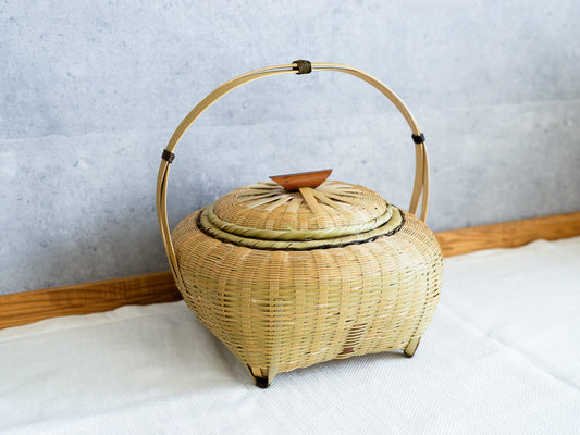 "Iriko" basket Small / Madake Bamboo / Oita-JPN 220693-1