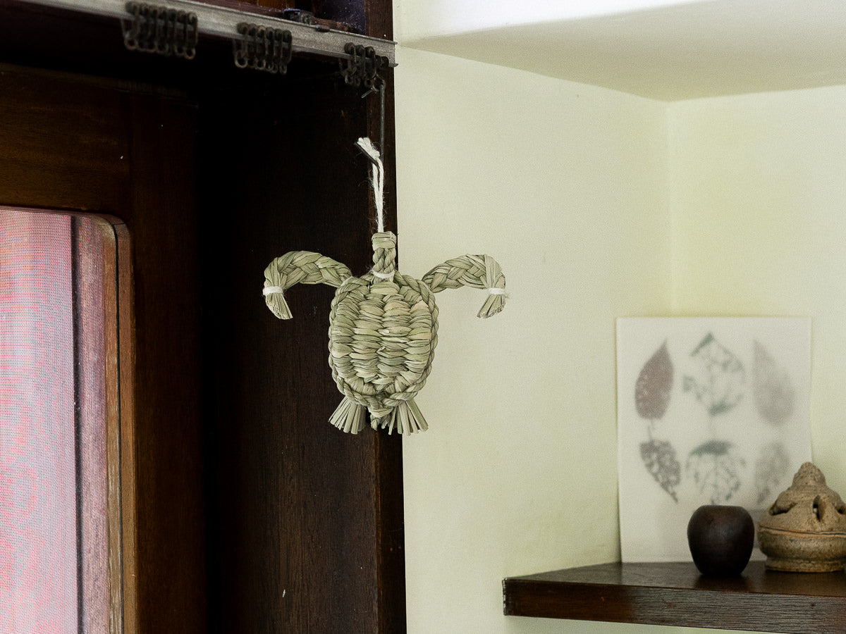 長野県/稲わら　しめかざり　海亀  -HONU-　721048-1