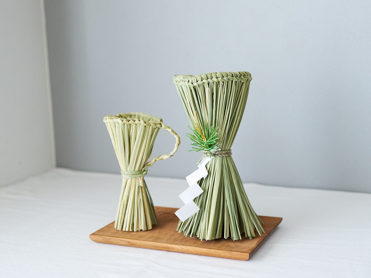 [Pre-order]Shimekazari "Offering Cup" – Mini & Small / Rice straw / Nagano-JPN 721063